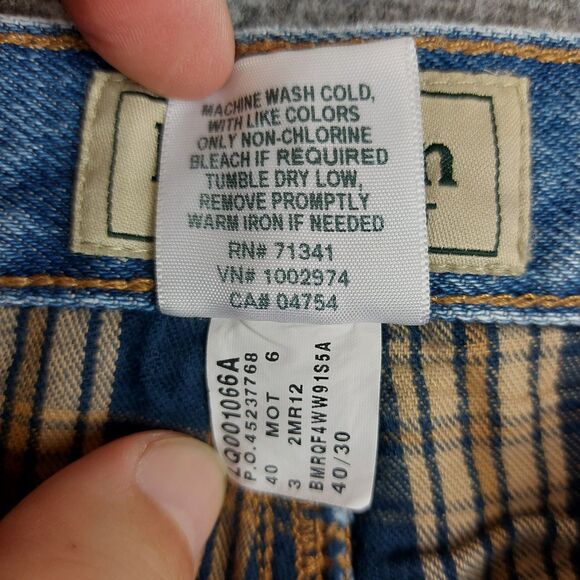LL Bean Men's 40x30 (Fit 36x29) Comfort Waist Flannel Lined Straight Leg Jeans - Picture 8 of 9